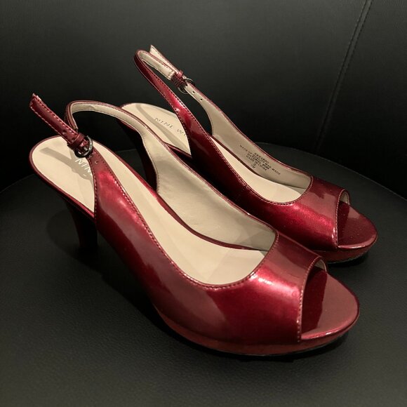 NINE WEST SLINGBACK HEELS US7 - Picture 1 of 2